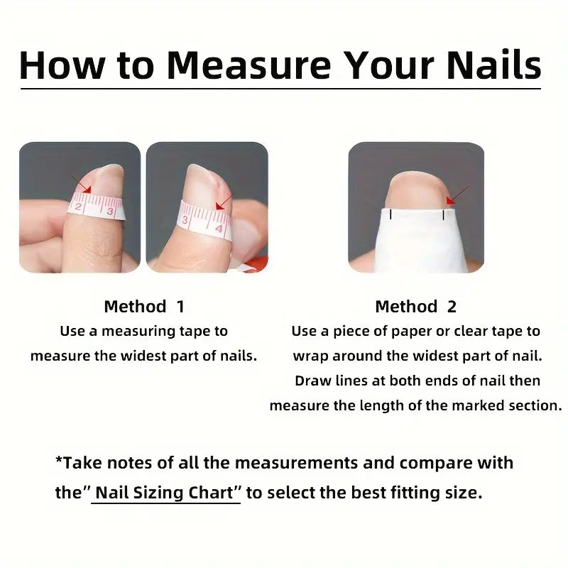Premium Luxe - Hand-Made Press-On Nails - 50% off