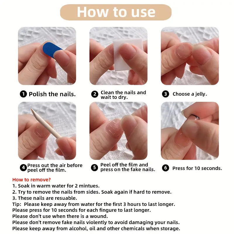 Premium Luxe - Hand-Made Press-On Nails - 50% off